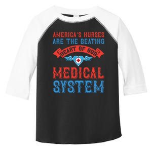 America's Nurses Are The Beating Heart Of Our Medical System Toddler Fine Jersey T-Shirt