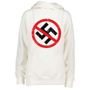 Anti Nazi Anti Facist Anti Dictators Anti Evil Womens Funnel Neck Pullover Hood