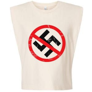 Anti Nazi Anti Facist Anti Dictators Anti Evil Garment-Dyed Women's Muscle Tee