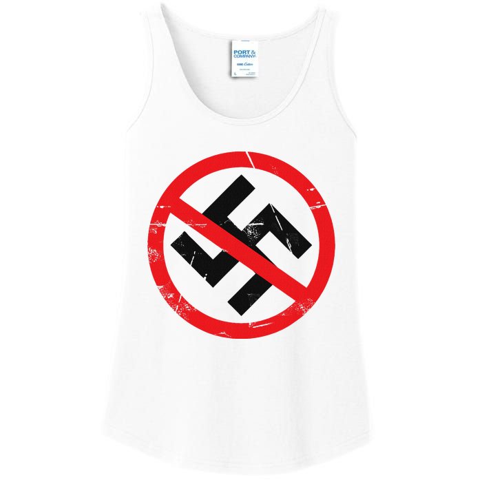 Anti Nazi Anti Facist Anti Dictators Anti Evil Ladies Essential Tank