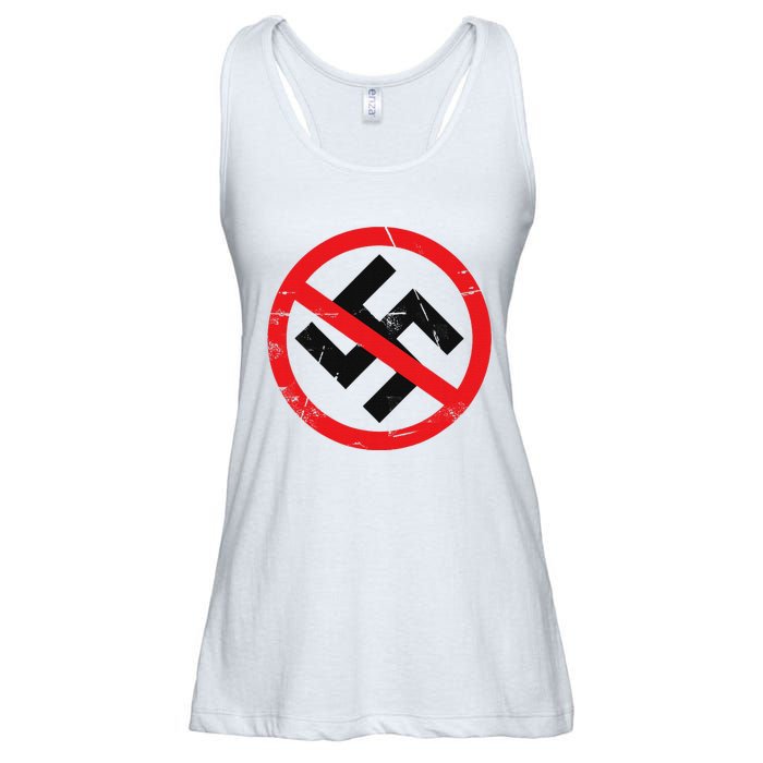 Anti Nazi Anti Facist Anti Dictators Anti Evil Ladies Essential Flowy Tank