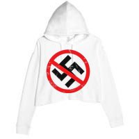 Anti Nazi Anti Facist Anti Dictators Anti Evil Crop Fleece Hoodie