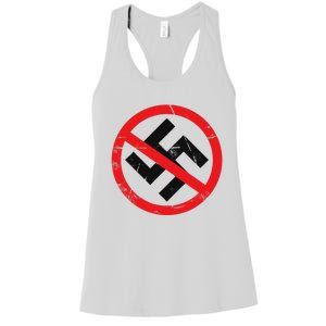 Anti Nazi Anti Facist Anti Dictators Anti Evil Women's Racerback Tank