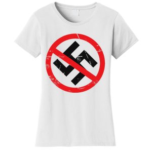 Anti Nazi Anti Facist Anti Dictators Anti Evil Women's T-Shirt