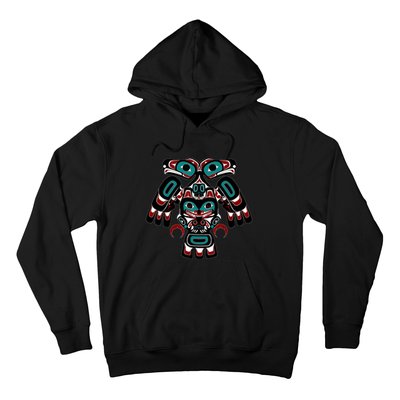 Alaska Native American Indian Tlingit Eagle Bear Clan Spirit Hoodie