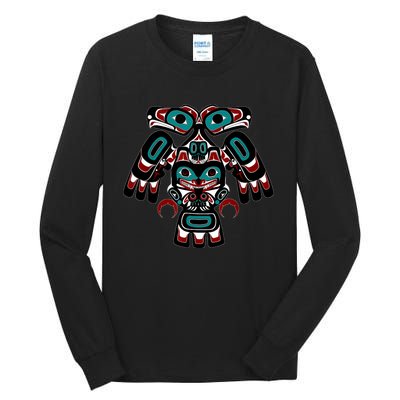 Alaska Native American Indian Tlingit Eagle Bear Clan Spirit Tall Long Sleeve T-Shirt