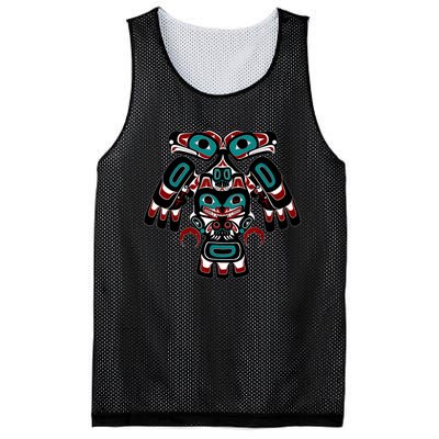 Alaska Native American Indian Tlingit Eagle Bear Clan Spirit Mesh Reversible Basketball Jersey Tank