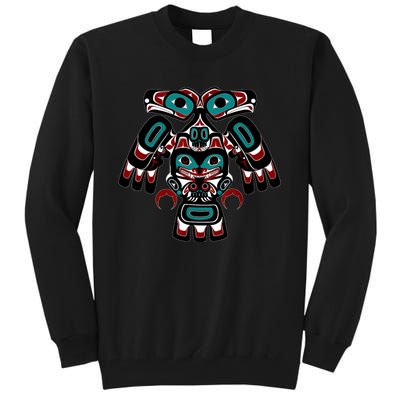 Alaska Native American Indian Tlingit Eagle Bear Clan Spirit Tall Sweatshirt