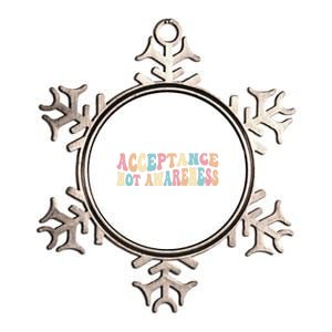 Acceptance Neurodiversity Autism Neurodivergent Gift Metallic Star Ornament