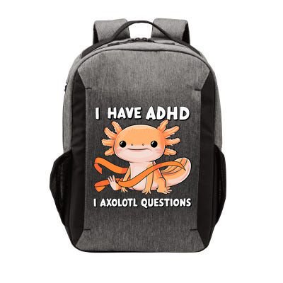 ADHD Neurodiversity Awareness Funny Apparel I Have ADHD I Axolotl Question ADHD Awareness Neurodiver Vector Backpack