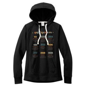 Angel Number Angel Aesthetic Angel Core Back Print Women's Fleece Hoodie