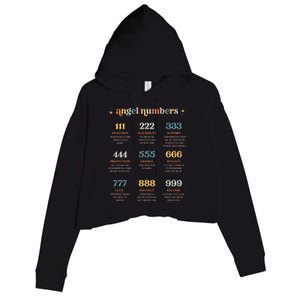 Angel Number Angel Aesthetic Angel Core Back Print Crop Fleece Hoodie