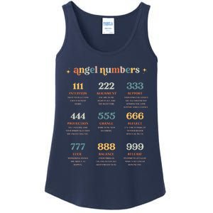 Angel Number Angel Aesthetic Angel Core Back Print Ladies Essential Tank