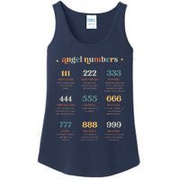 Angel Number Angel Aesthetic Angel Core Back Print Ladies Essential Tank