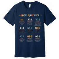 Angel Number Angel Aesthetic Angel Core Back Print Premium T-Shirt