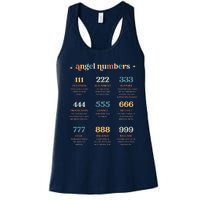 Angel Number Angel Aesthetic Angel Core Back Print Women's Racerback Tank