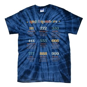 Angel Number Angel Aesthetic Angel Core Back Print Tie-Dye T-Shirt