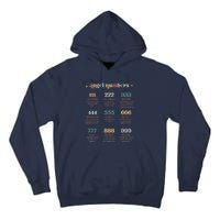 Angel Number Angel Aesthetic Angel Core Back Print Tall Hoodie