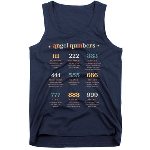 Angel Number Angel Aesthetic Angel Core Back Print Tank Top