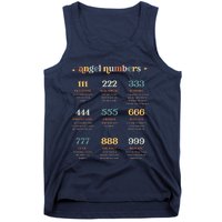 Angel Number Angel Aesthetic Angel Core Back Print Tank Top