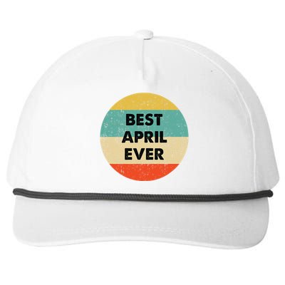 April Name Snapback Five-Panel Rope Hat