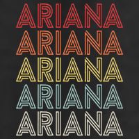 Ariana Name Ariana Retro 7 Panel Mesh Trucker Snapback Hat