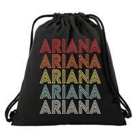 Ariana Name Ariana Retro Drawstring Bag