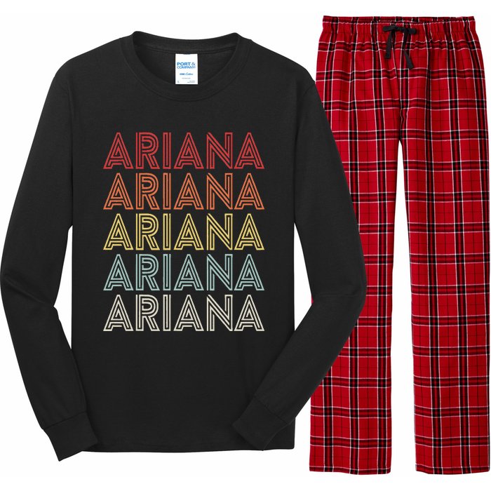 Ariana Name Ariana Retro Long Sleeve Pajama Set