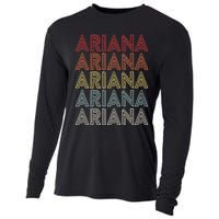 Ariana Name Ariana Retro Cooling Performance Long Sleeve Crew