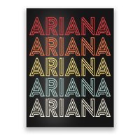 Ariana Name Ariana Retro Poster