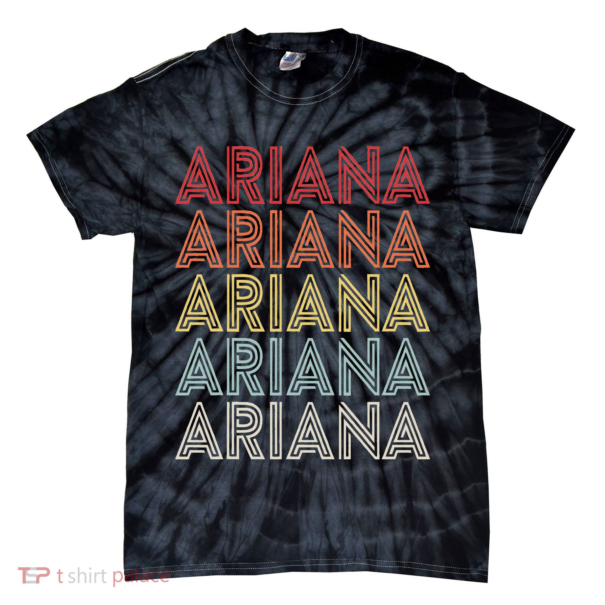 Ariana Name Ariana Retro Tie-Dye T-Shirt