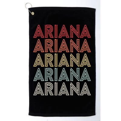 Ariana Name Ariana Retro Golf Towel