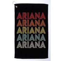 Ariana Name Ariana Retro Golf Towel