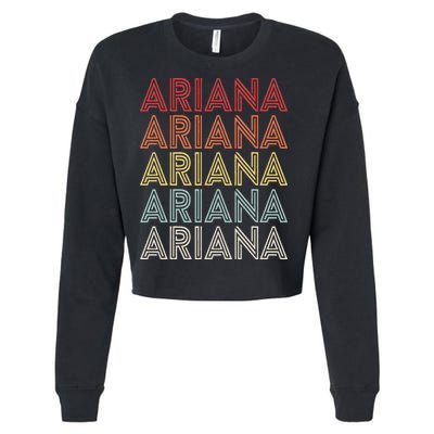 Ariana Name Ariana Retro Cropped Pullover Crew