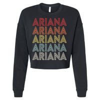 Ariana Name Ariana Retro Cropped Pullover Crew