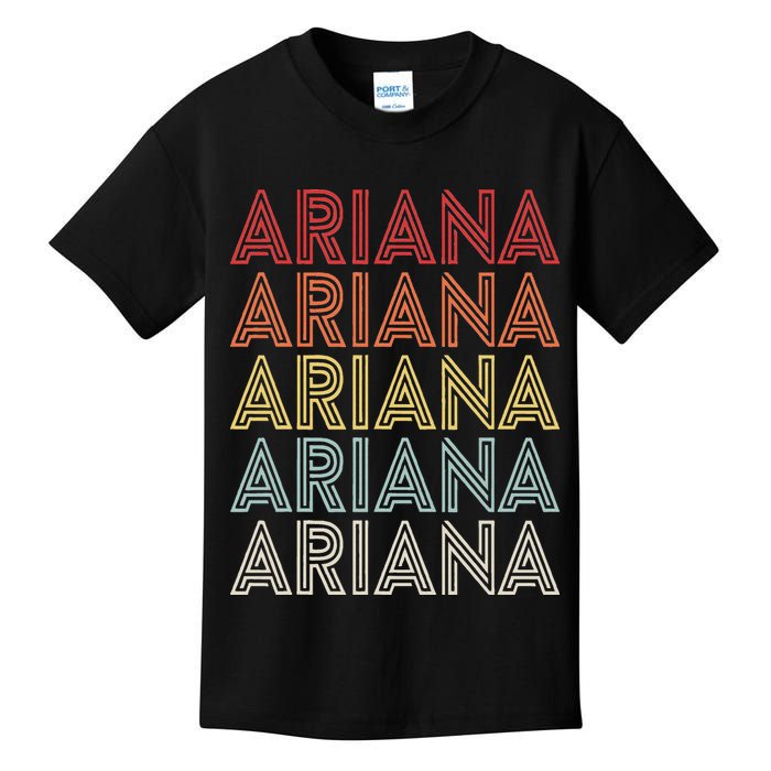 Ariana Name Ariana Retro Kids T-Shirt