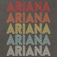 Ariana Name Ariana Retro Cotton Canvas Backpack