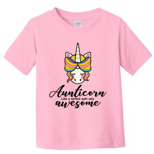 Aunticorn Normal Aunt But Awesome Christmas Gift Toddler T-Shirt