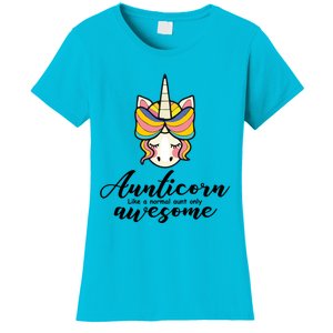 Aunticorn Normal Aunt But Awesome Christmas Gift Women's T-Shirt