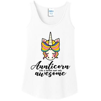 Aunticorn Normal Aunt But Awesome Christmas Gift Ladies Essential Tank