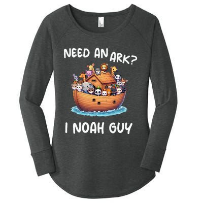 Anime Need An Ark I Noah Guy Christian Funny Gifts Animal Women's Perfect Tri Tunic Long Sleeve Shirt