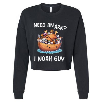 Anime Need An Ark I Noah Guy Christian Funny Gifts Animal Cropped Pullover Crew