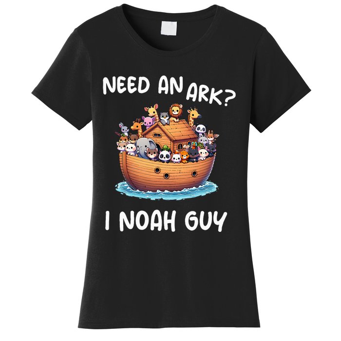 Anime Need An Ark I Noah Guy Christian Funny Gifts Animal Women's T-Shirt