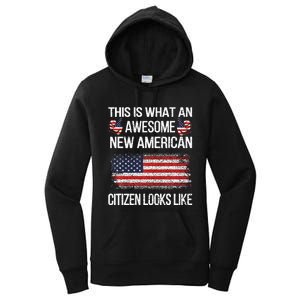 Awesome New American Flag Us Citizenship Usa Us Citizen Women's Pullover Hoodie