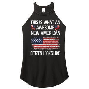 Awesome New American Flag Us Citizenship Usa Us Citizen Women's Perfect Tri Rocker Tank