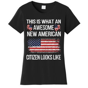 Awesome New American Flag Us Citizenship Usa Us Citizen Women's T-Shirt