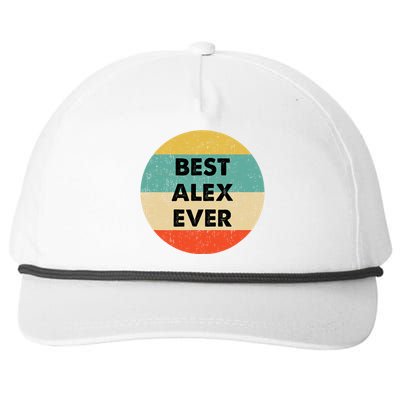 Alex Name Snapback Five-Panel Rope Hat