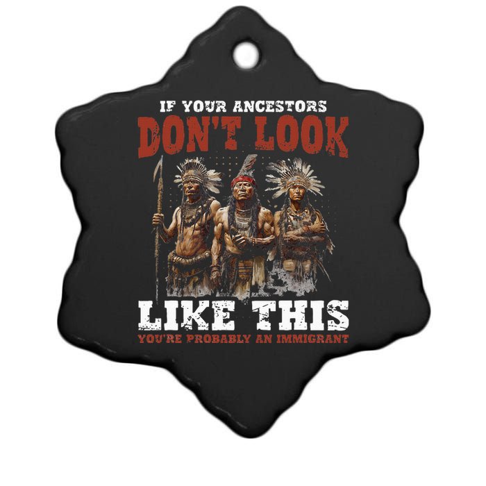 Ancestors Native American Native Tribes Pride Indigenous Ceramic Star Ornament