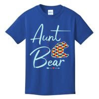 Autistic Niece Autistic Nephew Aunt Bear Autism Aunt Cool Gift Kids T-Shirt