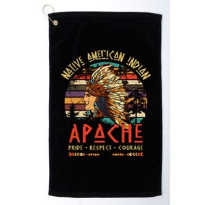 Apache Native American Indian Pride Indigenous Tribe Gift Platinum Collection Golf Towel